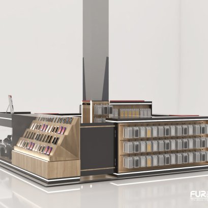 ออกแบบ ผลิต และติดตั้งร้าน : ร้าน Apple Phone บุรีรัมย์